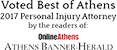 2017 Best of Athens Personal Injury Attorney