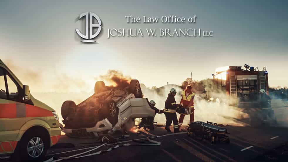 First responders help in the aftermath of a car accident